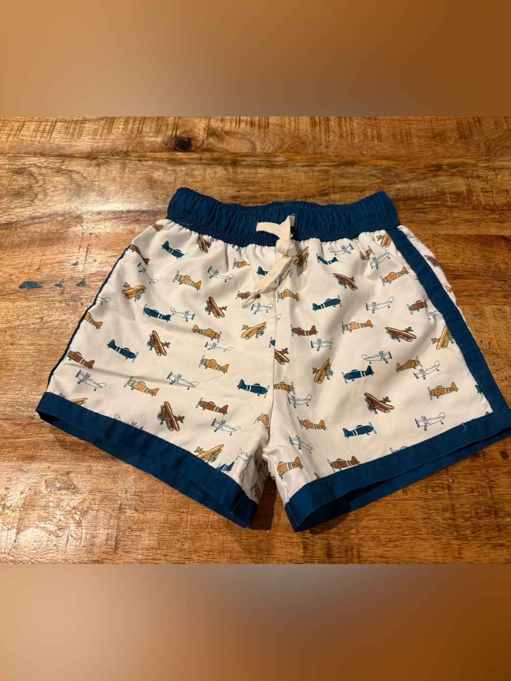 Fin & Vince Airplane Swim Trunks Size 18-24 Months